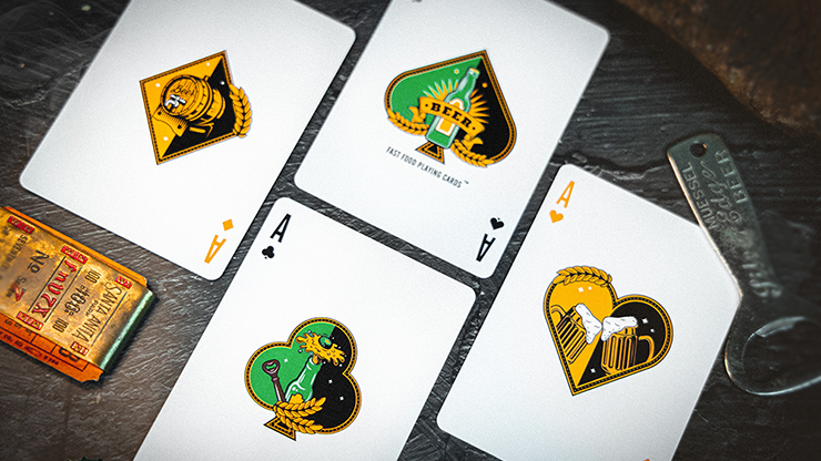Beer Playing Cards by Fast Food Playing Card Company by Murphy's Magic Supplies, Inc.