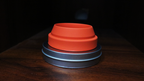 Harmonica 2 Chop Cup Red (Silicon) by Leo Smetsers - Trick by Murphy's Magic Supplies, Inc.