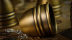 Artistic Combo Cups and Balls (Brass) by TCC - Trick by Murphy's Magic Supplies, Inc.
