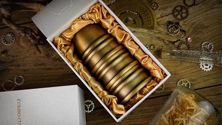 Artistic Combo Cups and Balls (Brass) by TCC - Trick by Murphy's Magic Supplies, Inc.