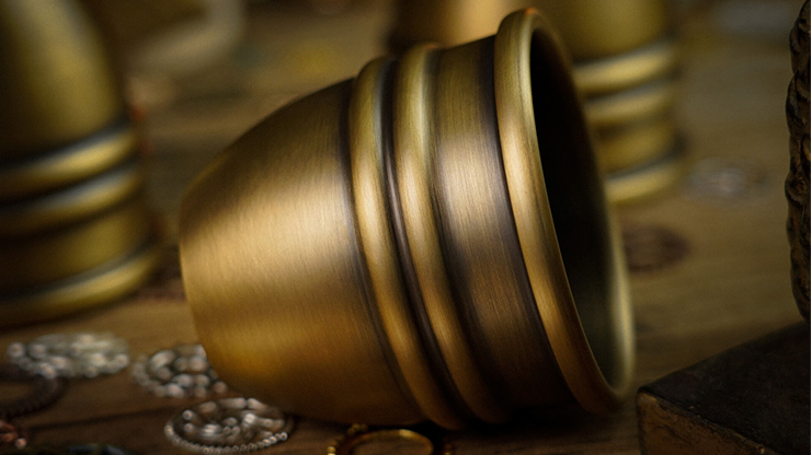 Artistic Chop cup and balls (Brass) by TCC - Trick by Murphy's Magic Supplies, Inc.