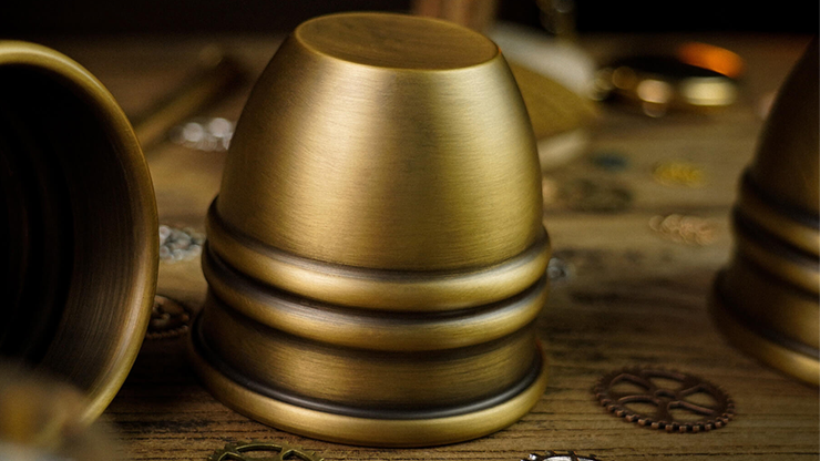 Artistic Chop cup and balls (Brass) by TCC - Trick by Murphy's Magic Supplies, Inc.
