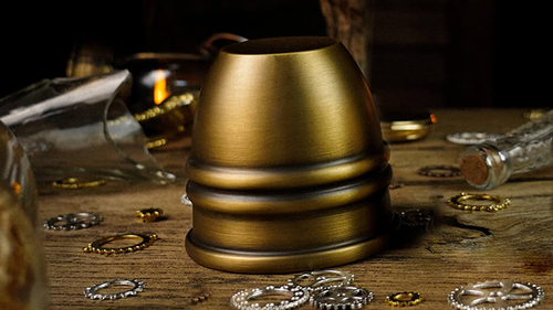 Artistic Chop cup and balls (Brass) by TCC - Trick by Murphy's Magic Supplies, Inc.