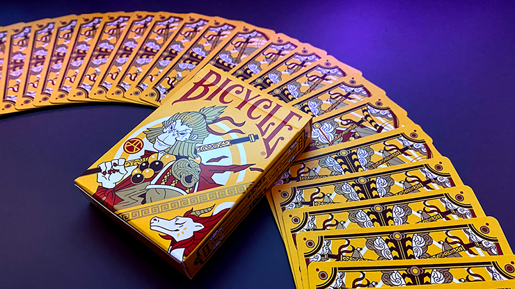 Bicycle Wukong Rebellion (Yellow) Playing Cards by Murphy's Magic Supplies, Inc.