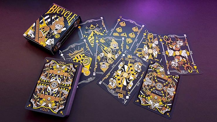 Bicycle Wukong Destruction (Grey) Playing Cards by Murphy's Magic Supplies, Inc.