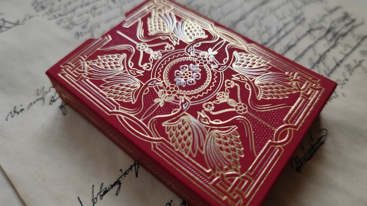 Shakespeare (Burgundy) Playing Cards by Murphy's Magic Supplies, Inc.