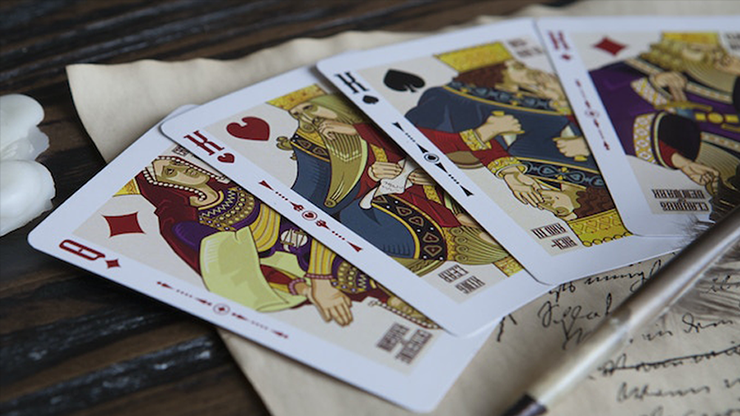 Shakespeare (Burgundy) Playing Cards by Murphy's Magic Supplies, Inc.