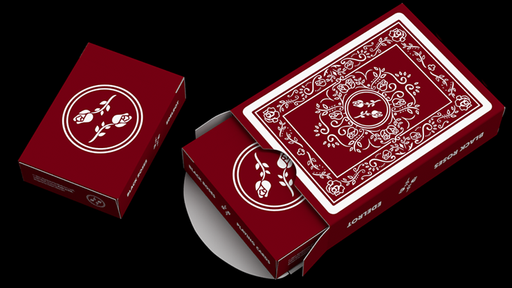 Black Roses Edelrot Mini Playing Cards (Collector's Box) by Murphy's Magic Supplies, Inc.