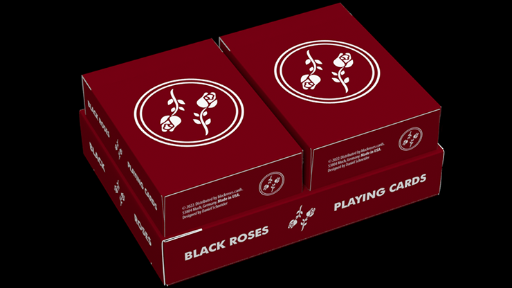 Black Roses Edelrot Mini Playing Cards (Collector's Box) by Murphy's Magic Supplies, Inc.