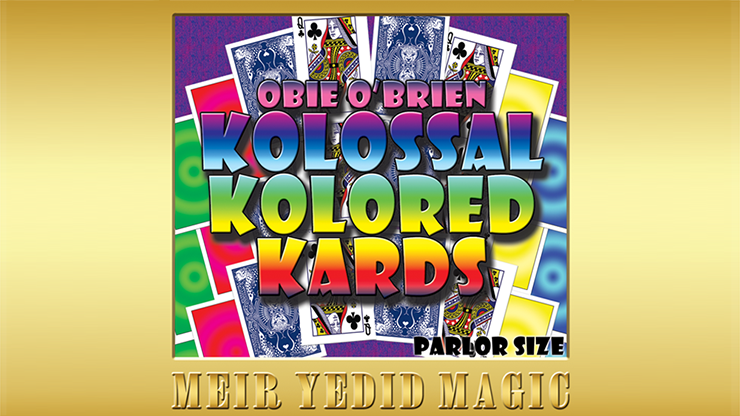 Obie O'Brien Kolossal Kolor Cards Parlor Size (Gimmicks and Online Instructions) - Trick by Murphy's Magic Supplies, Inc.