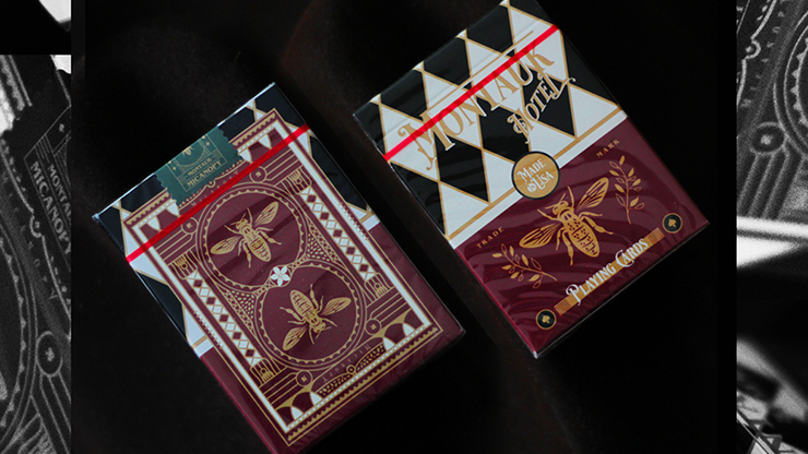 Montauk Hotel Burgundy Playing Cards by Gemini by Murphy's Magic Supplies, Inc.