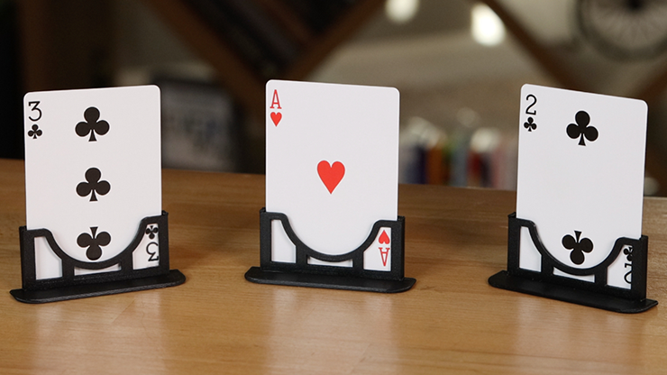 Three Cards Monte Stand BLUE (Gimmicks and Online Instruction) by Jeki Yoo - Trick by Murphy's Magic Supplies, Inc.