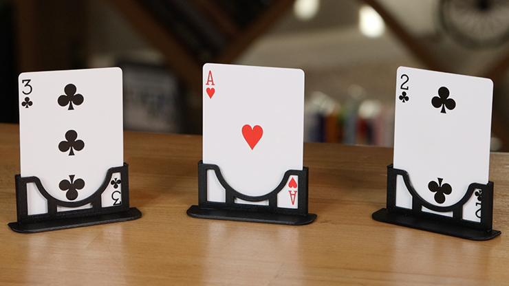 Three Cards Monte Stand BLUE (Gimmicks and Online Instruction) by Jeki Yoo - Trick by Murphy's Magic Supplies, Inc.