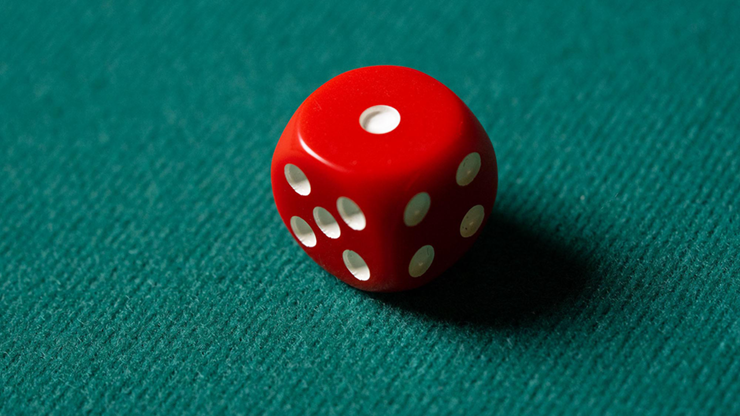 REPLACEMENT DIE RED (GIMMICKED) FOR MENTAL DICE by Tony Anverdi - Trick by Murphy's Magic Supplies, Inc.