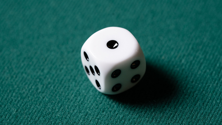 REPLACEMENT DIE WHITE (GIMMICKED) FOR MENTAL DICE by Tony Anverdi - Trick by Murphy's Magic Supplies, Inc.