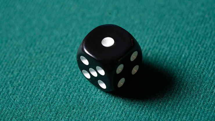 REPLACEMENT DIE BLACK (GIMMICKED) FOR MENTAL DICE by Tony Anverdi - Trick by Murphy's Magic Supplies, Inc.