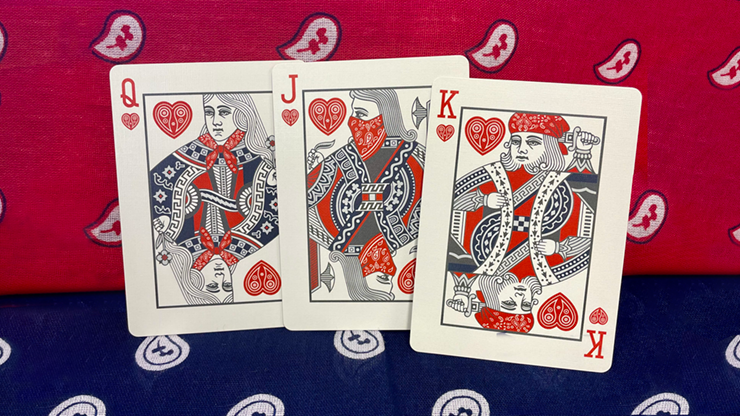 Gilded Bicycle Bandana (Blue) Playing Cards by Murphy's Magic Supplies, Inc.