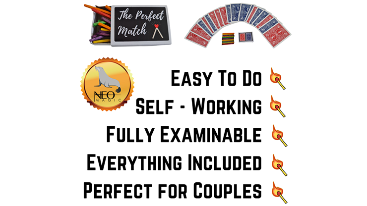 PERFECT MATCH (Gimmicks and Online Instructions) by Vinny Sagoo - Trick by Murphy's Magic Supplies, Inc.