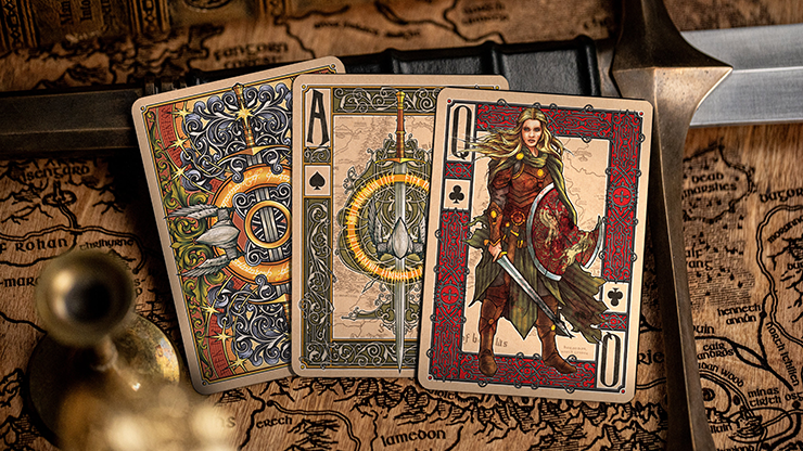 The Lord of the Rings - Return of the King Playing Cards (Black Gilded Edition) by Kings Wild by Murphy's Magic Supplies, Inc.
