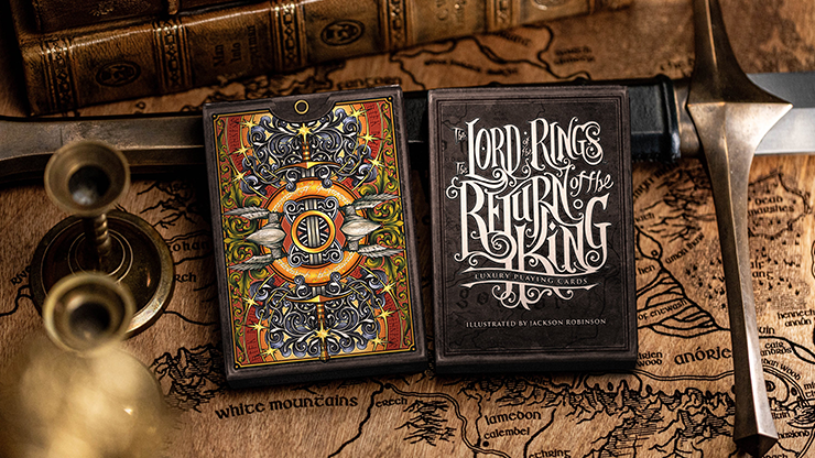 The Lord of the Rings - Return of the King Playing Cards (Black Gilded Edition) by Kings Wild by Murphy's Magic Supplies, Inc.