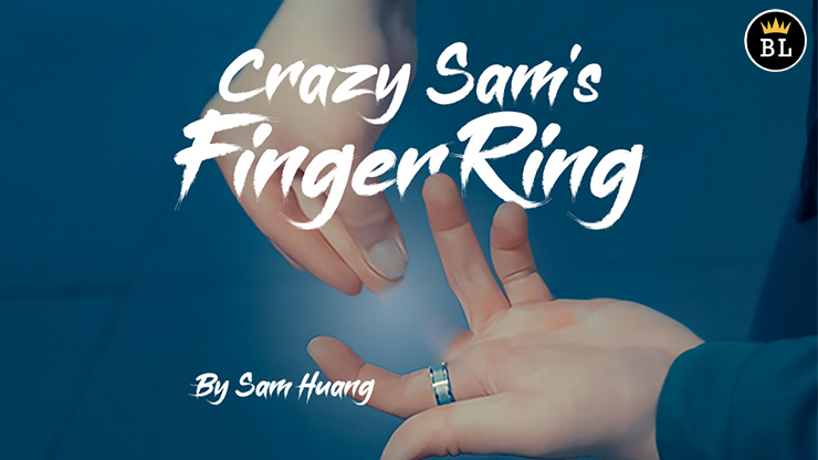 Hanson Chien Presents Crazy Sam's Finger Ring BLACK / LARGE (Gimmick and Online Instructions) by Sam Huang - Trick by Murphy's Magic Supplies, Inc.