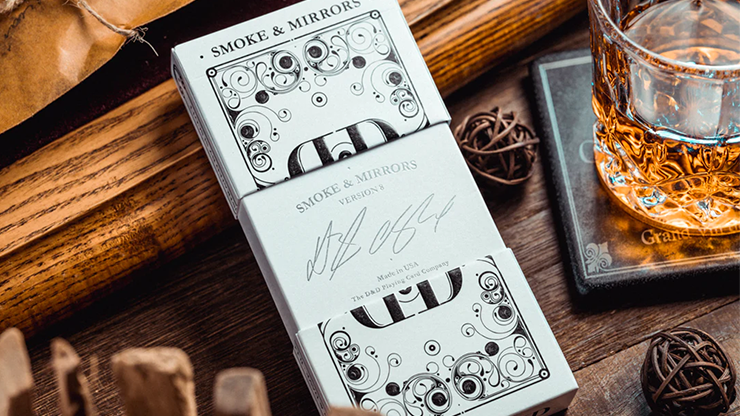 Smoke & Mirror (Smoke-White) Deluxe Limited Edition Playing Cards by Dan & Dave by Murphy's Magic Supplies, Inc.