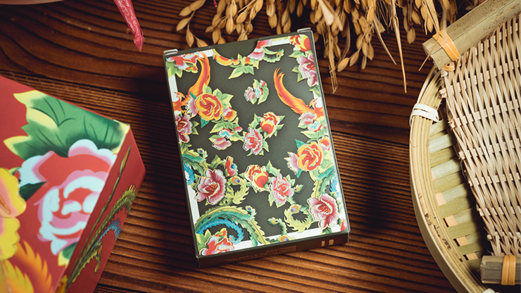 Phoenix and Peony (Green) Playing Cards by Bacon Playing Card Company by Murphy's Magic Supplies, Inc.