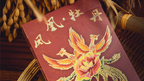 Phoenix and Peony (Red) Playing Cards by Bacon Playing Card Company by Murphy's Magic Supplies, Inc.