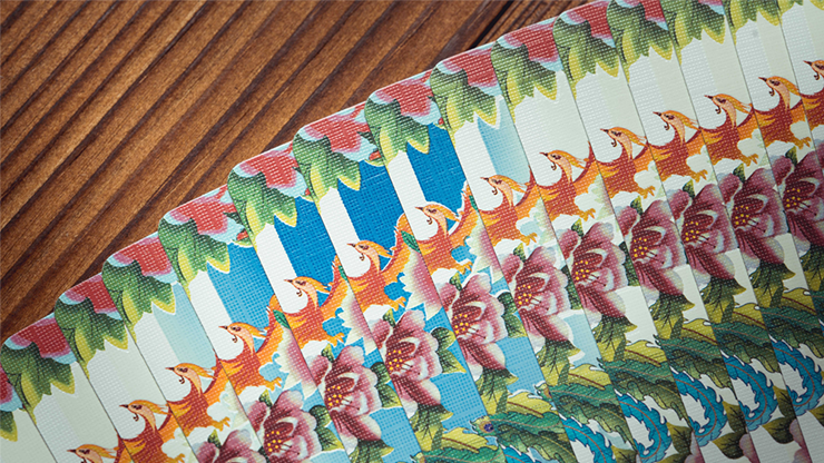 Phoenix and Peony (Blue) Playing Cards by Bacon Playing Card Company by Murphy's Magic Supplies, Inc.