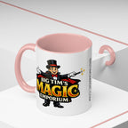 Magic Logo Coffee Mug — "Big Tim's Magic Emporium" Accent Mug (11/15oz) by Printify