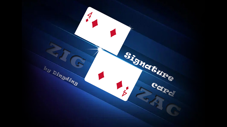 Signature Card Zig Zag by Dingding video DOWNLOAD by Murphy's Magic Supplies, Inc.