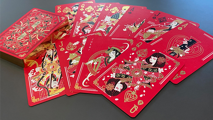 Geung Si The Torpor (Red) Playing Cards by Murphy's Magic Supplies, Inc.