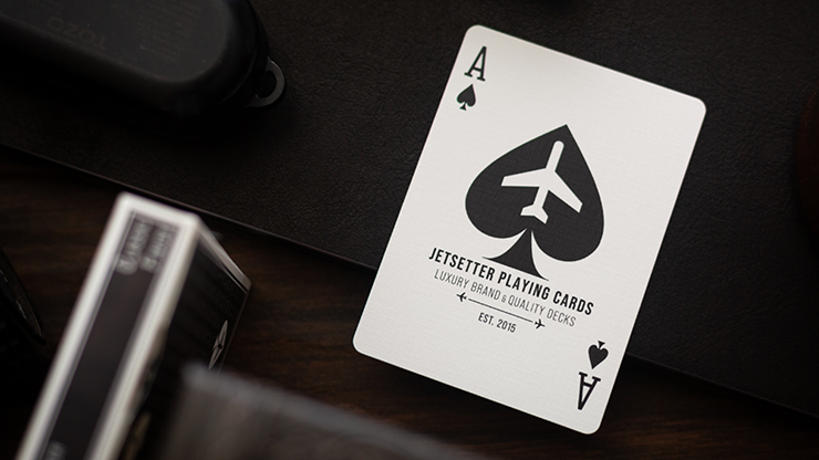 Lounge Edition Marked (Tarmac Black) by Jetsetter Playing Cards by Murphy's Magic Supplies, Inc.