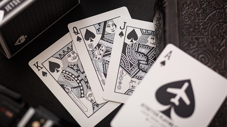 Lounge Edition Marked (Tarmac Black) by Jetsetter Playing Cards by Murphy's Magic Supplies, Inc.