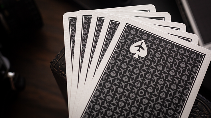 Lounge Edition Marked (Tarmac Black) by Jetsetter Playing Cards by Murphy's Magic Supplies, Inc.