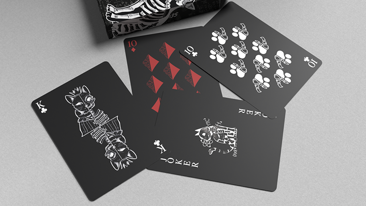 Schrodinger's Cat: Dead Black Edition Playing Cards by Murphy's Magic Supplies, Inc.