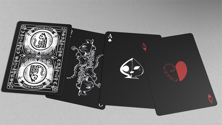 Schrodinger's Cat: Dead Black Edition Playing Cards by Murphy's Magic Supplies, Inc.
