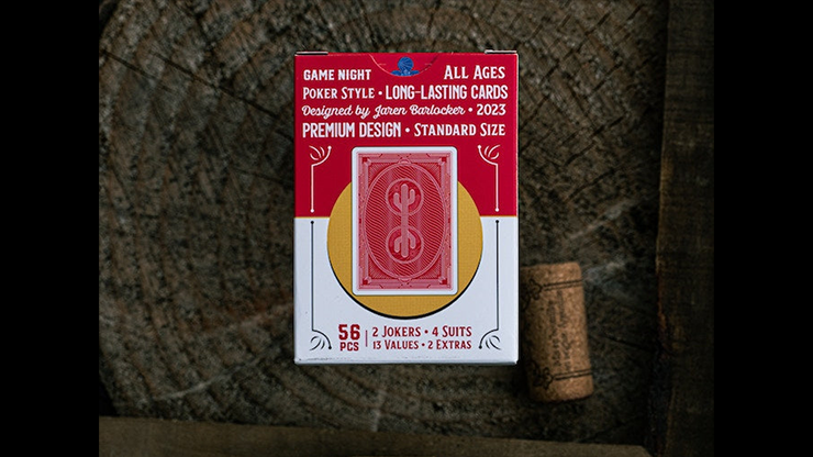 Desert Design (Ruby Red) Playing Cards by Murphy's Magic Supplies, Inc.