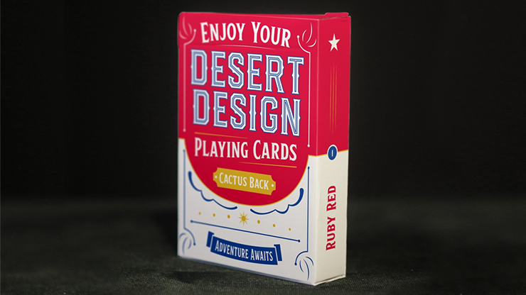 Desert Design (Ruby Red) Playing Cards by Murphy's Magic Supplies, Inc.