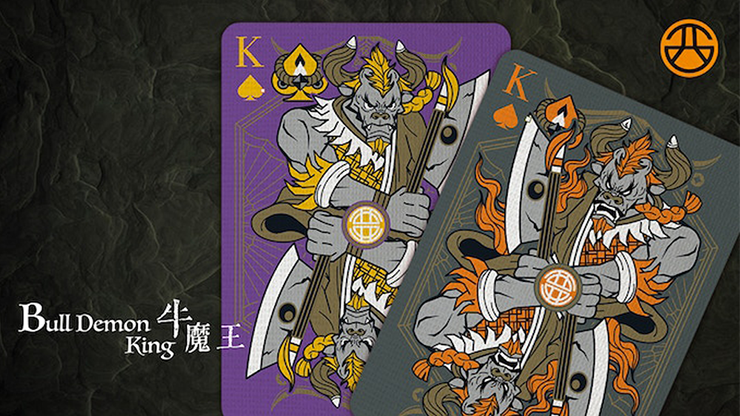 Bicycle Bull Demon King (Demolition Grey) Playing Cards by Murphy's Magic Supplies, Inc.