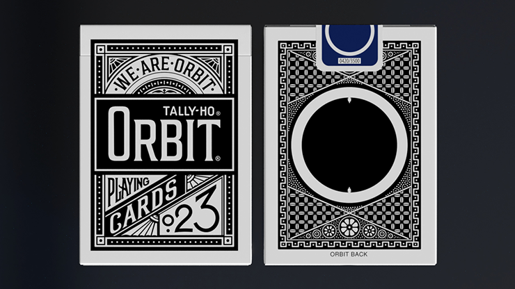 Orbit Tally Ho Circle Back (Black) Playing Cards by Murphy's Magic Supplies, Inc.
