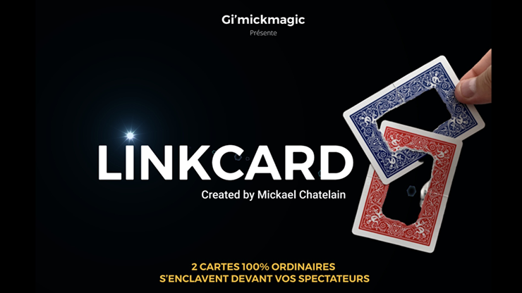 LinkCard BLUE (Gimmicks and Online Insruction) by MickaÃ«l Chatelain - Trick
