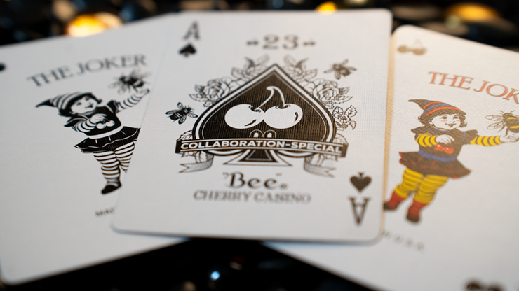 Limited Bee X Cherry (Blue) Playing Cards by Murphy's Magic Supplies, Inc.