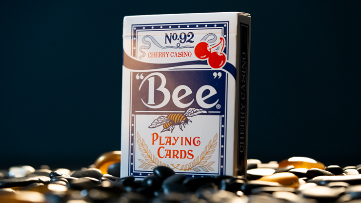 Limited Bee X Cherry (Blue) Playing Cards by Murphy's Magic Supplies, Inc.