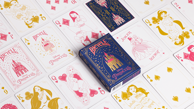 Bicycle Disney Princess (Navy) by US Playing Card Co. by Murphy's Magic Supplies, Inc.