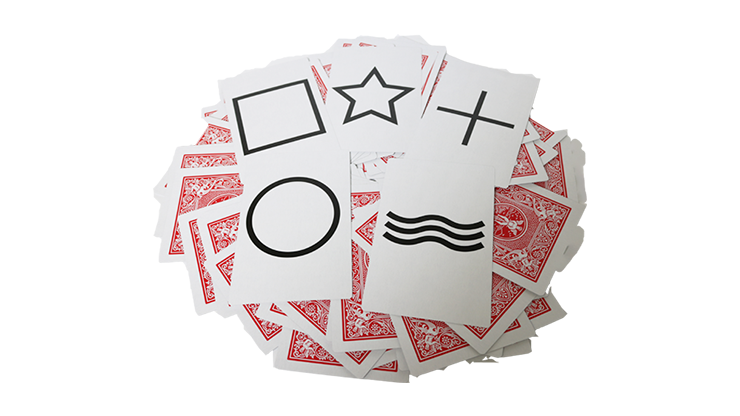 Bicycle Jumbo ESP 50 Cards Red (10 of each Square, Wavy Lines, Star, Circle and Cross) by Murphy's Magic by Murphy's Magic Supplies, Inc.