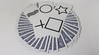 Bicycle Jumbo ESP 50 Cards Blue (10 of each Square, Wavy Lines, Star, Circle and Cross) by Murphy's Magic by Murphy's Magic Supplies, Inc.