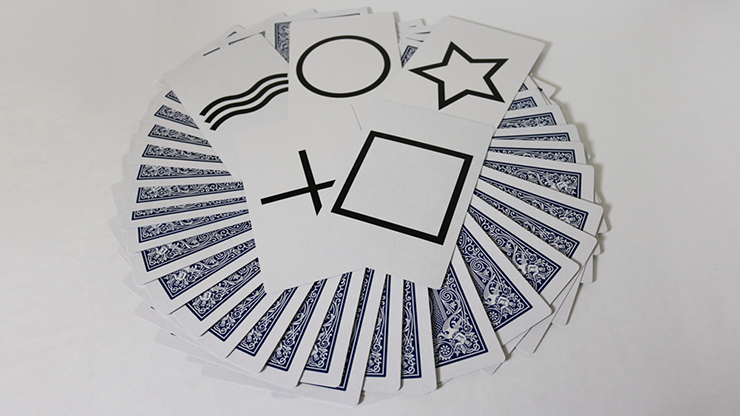 Bicycle Jumbo ESP 50 Cards Blue (10 of each Square, Wavy Lines, Star, Circle and Cross) by Murphy's Magic by Murphy's Magic Supplies, Inc.