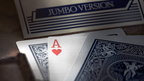 Michael Skinner's Ultimate Bicycle Jumbo 3 Card Monte (Blue) by Murphy's Magic - Trick by Murphy's Magic Supplies, Inc.