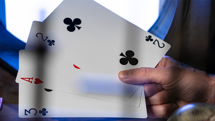 Michael Skinner's Ultimate Bicycle Jumbo 3 Card Monte (Blue) by Murphy's Magic - Trick by Murphy's Magic Supplies, Inc.